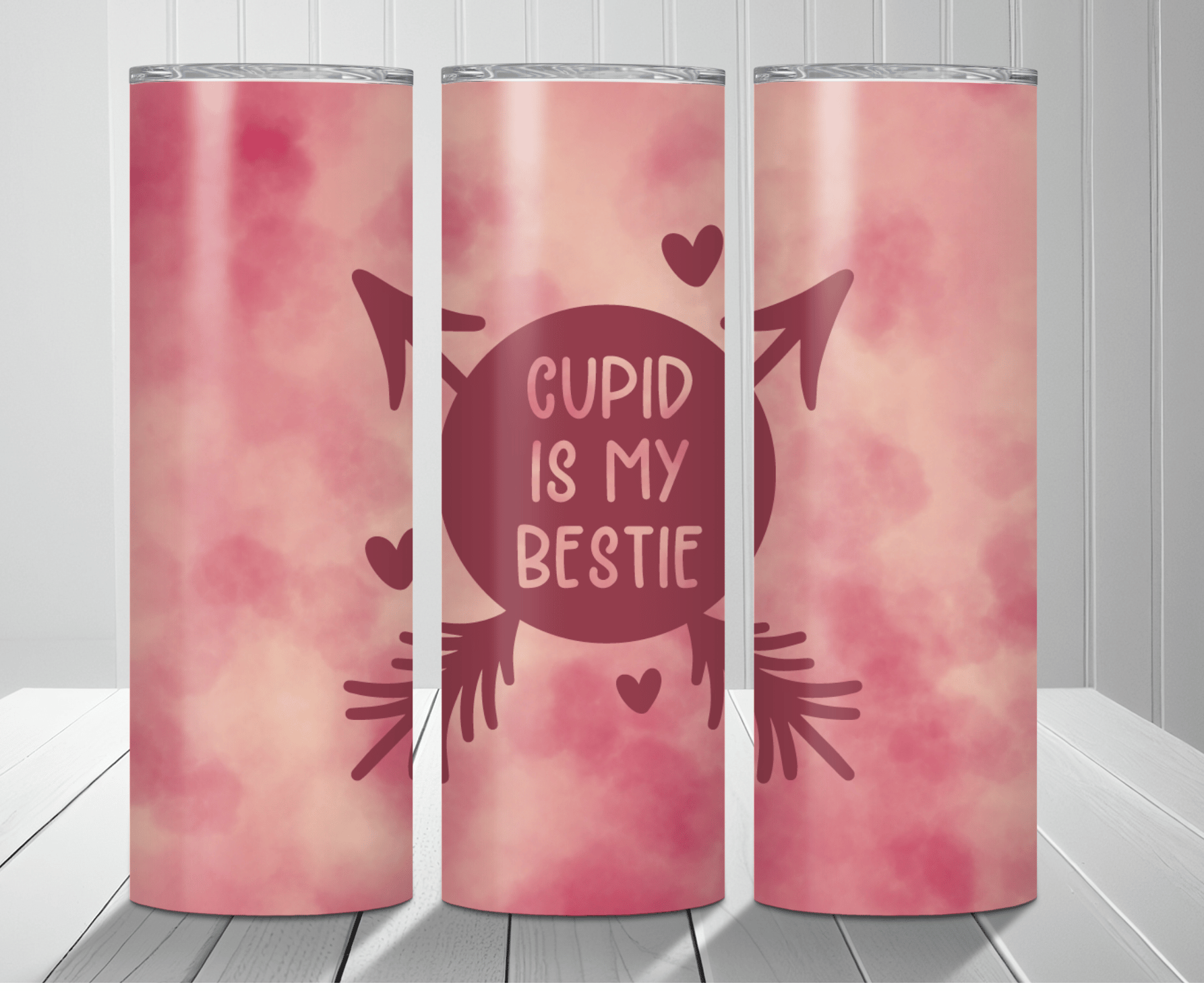 Cupid Is My Bestie Sublimation Tumbler Transfer Griffin Expressions