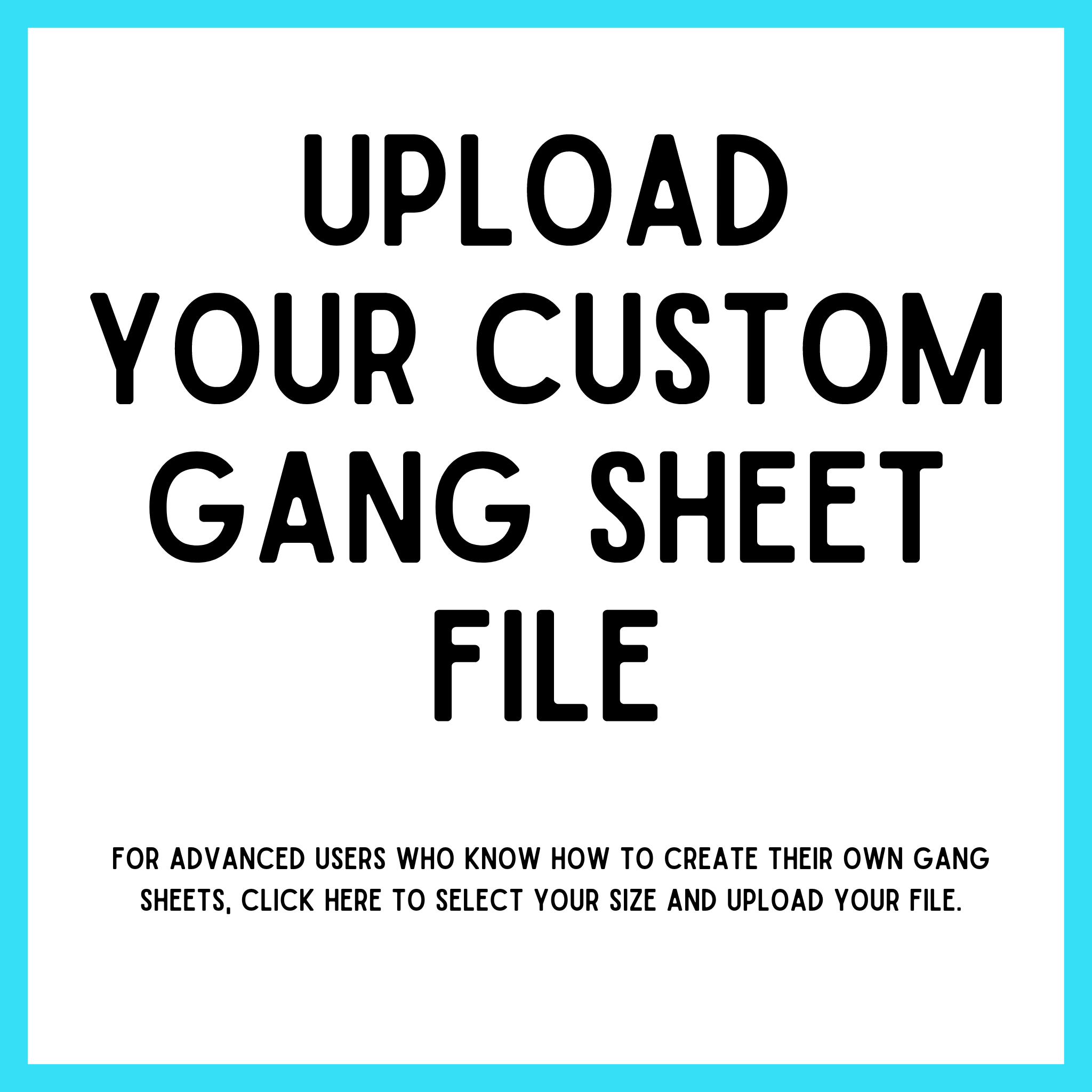 UV DTF - Custom Gang Sheet