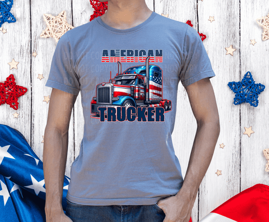 American Flag Trucker  | DTF