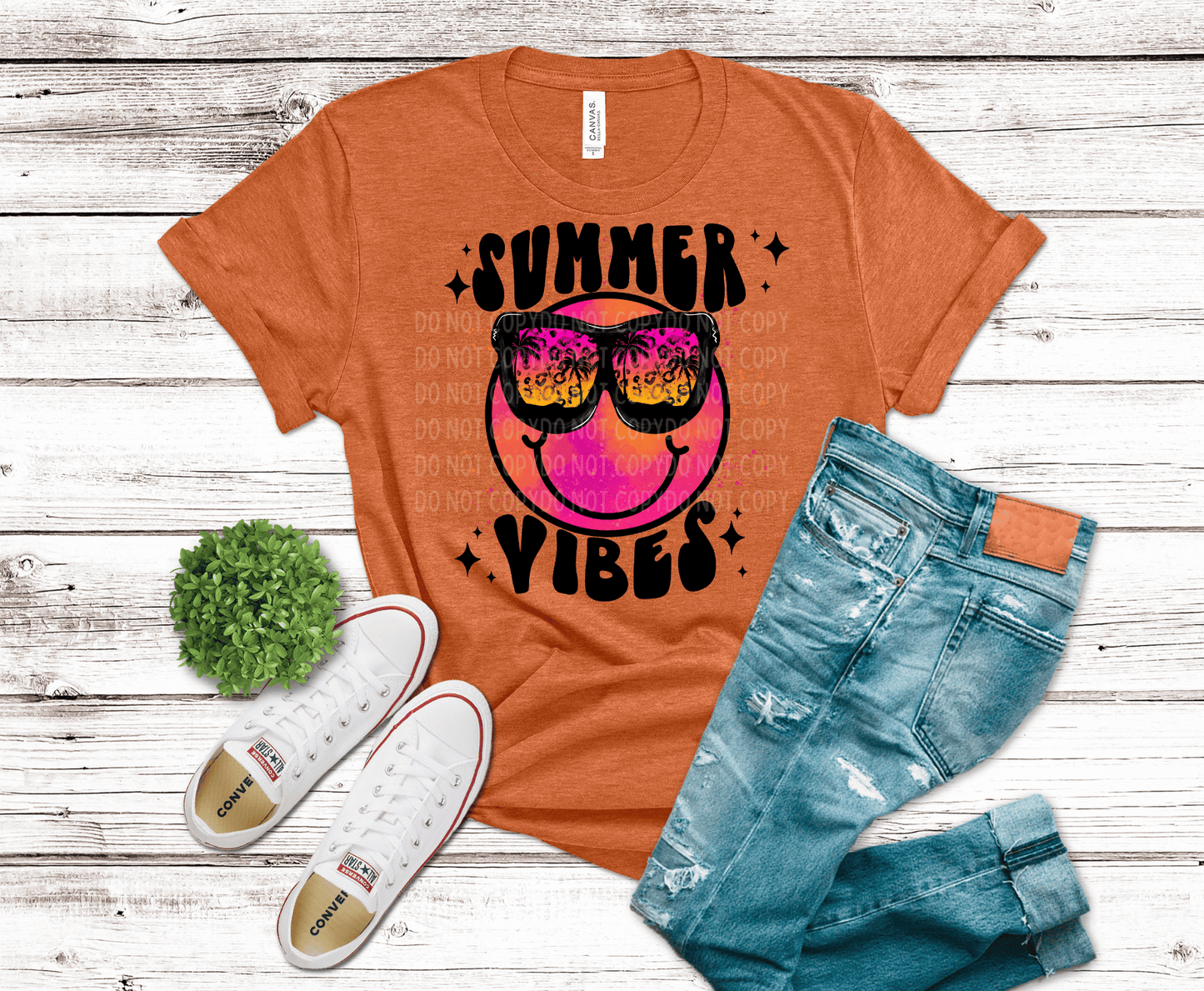 Smiley Face Summer Vibes | DTF