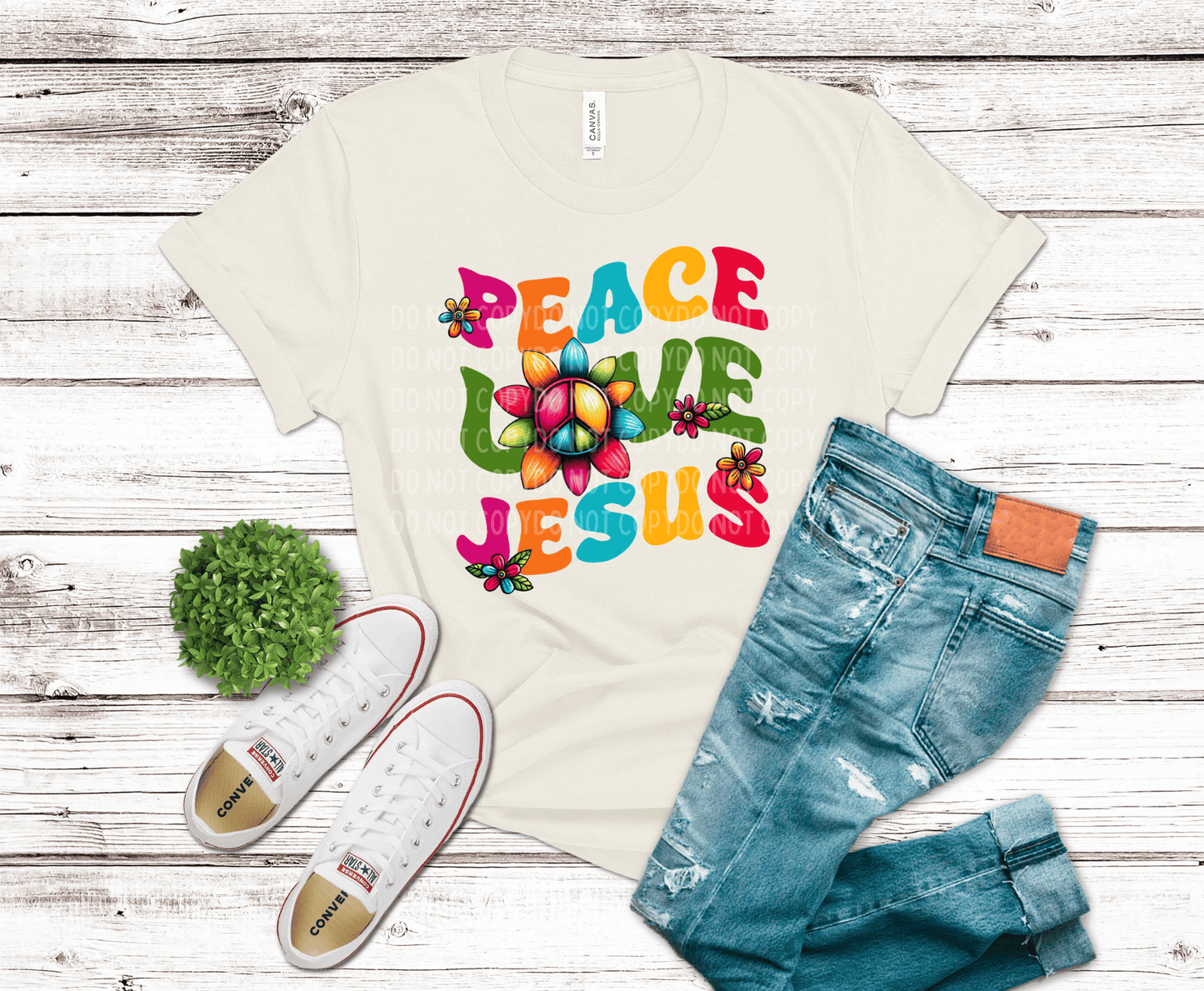 Peace Love Jesus | DTF