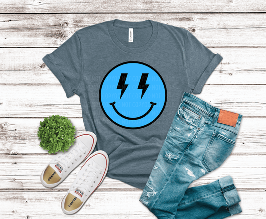 Blue Smiley | DTF