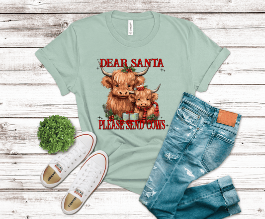 Santa Send Cows | DTF