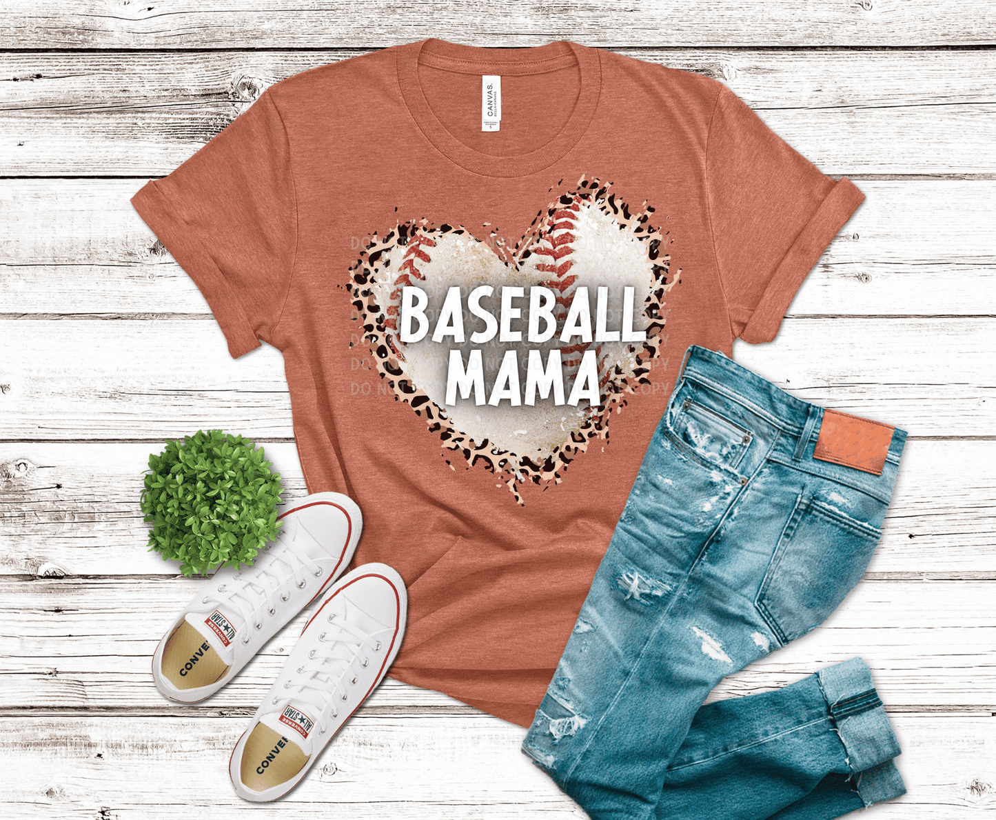 Baseball Mama Heart | DTF