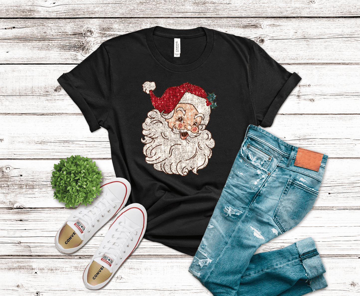 Glittery Santa | DTF