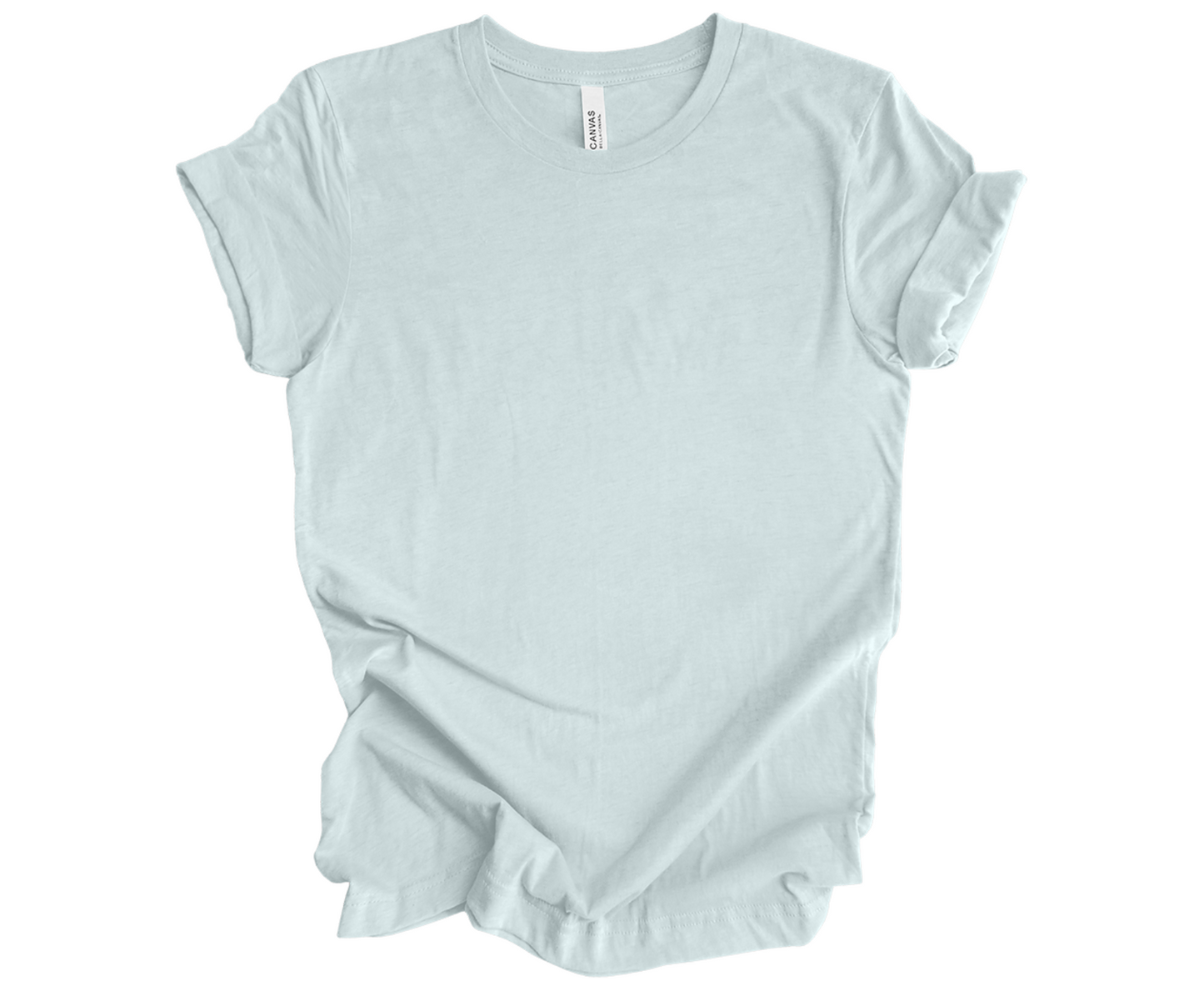 BELLA+CANVAS ® Unisex Heather CVC Short Sleeve Tee | Heather Ice Blue