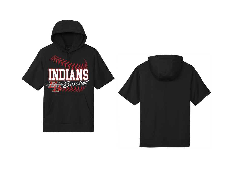 EB Baseball | Short Sleeve Hoodie