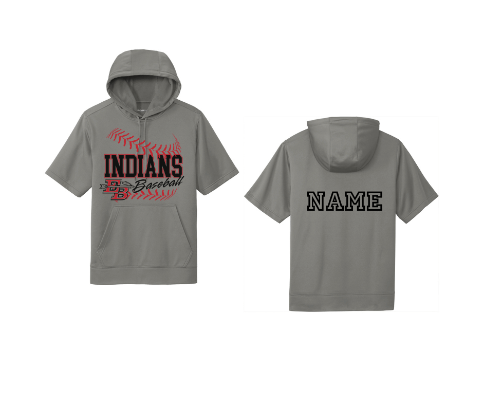 EB Baseball | Short Sleeve Hoodie