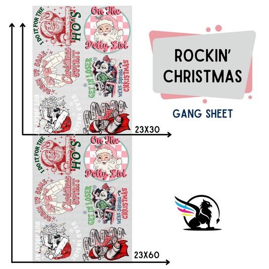 Premade Gang Sheet | Rockin' Christmas