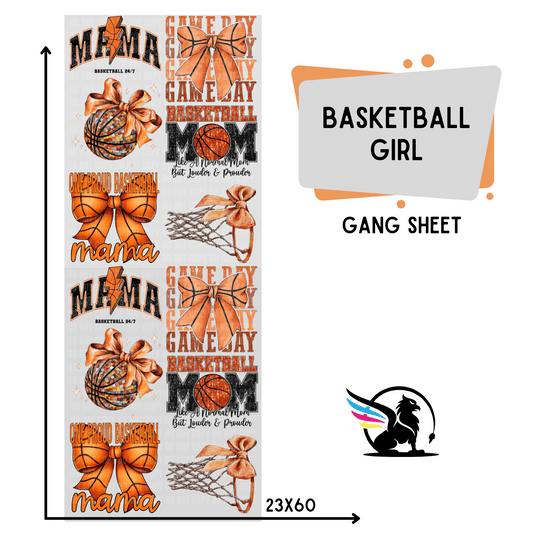 Premade Gang Sheet | Basketball Girl