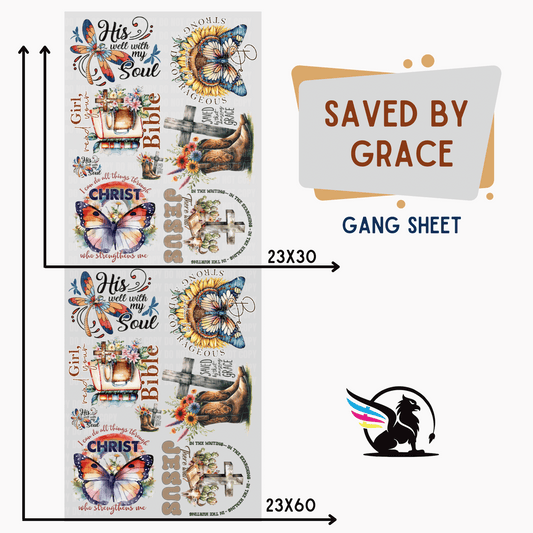 Premade Gang Sheet | Saved By Grace