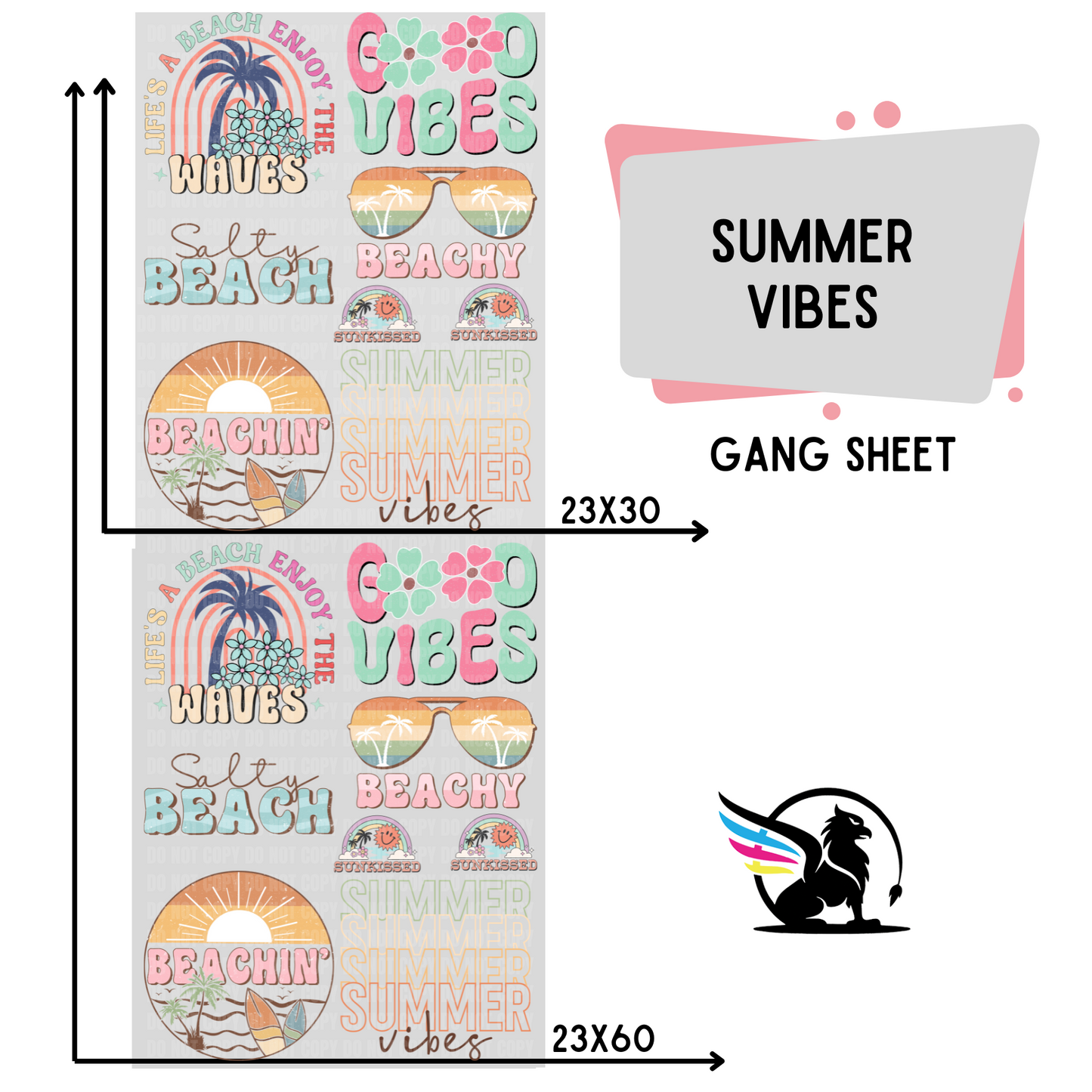 Premade Gang Sheet | Summer Vibes