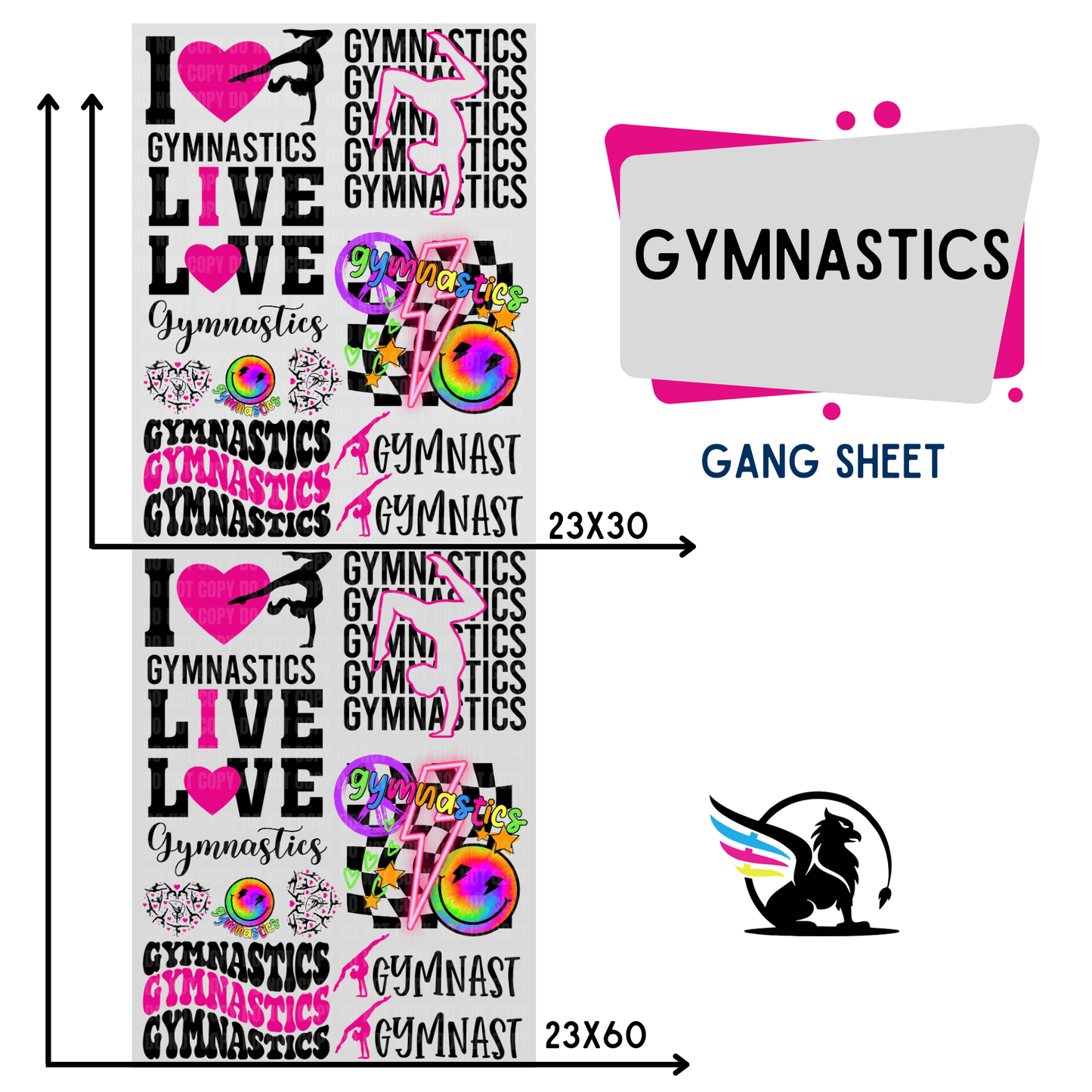 Premade Gang Sheet | Gymnastics