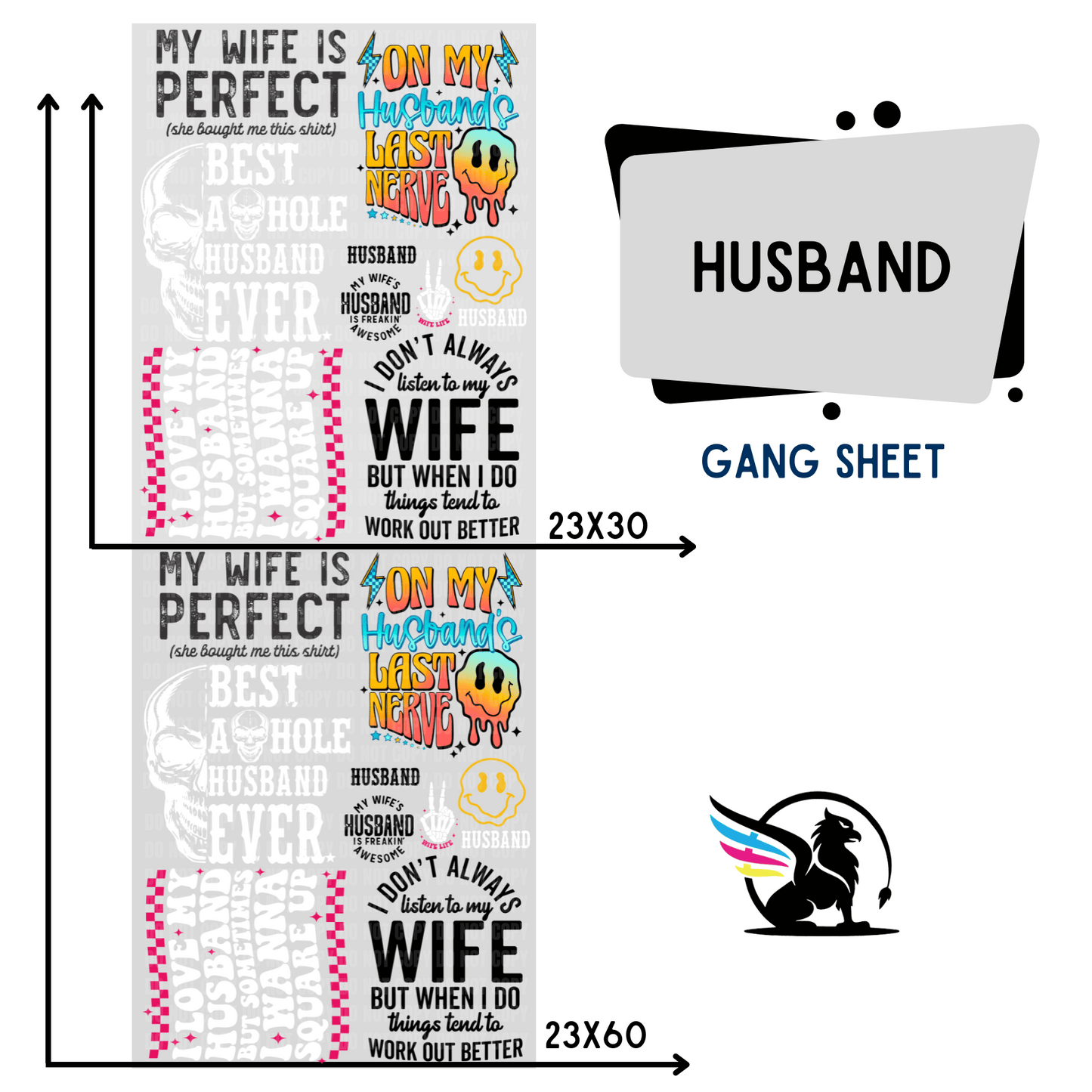 Premade Gang Sheet | Husband