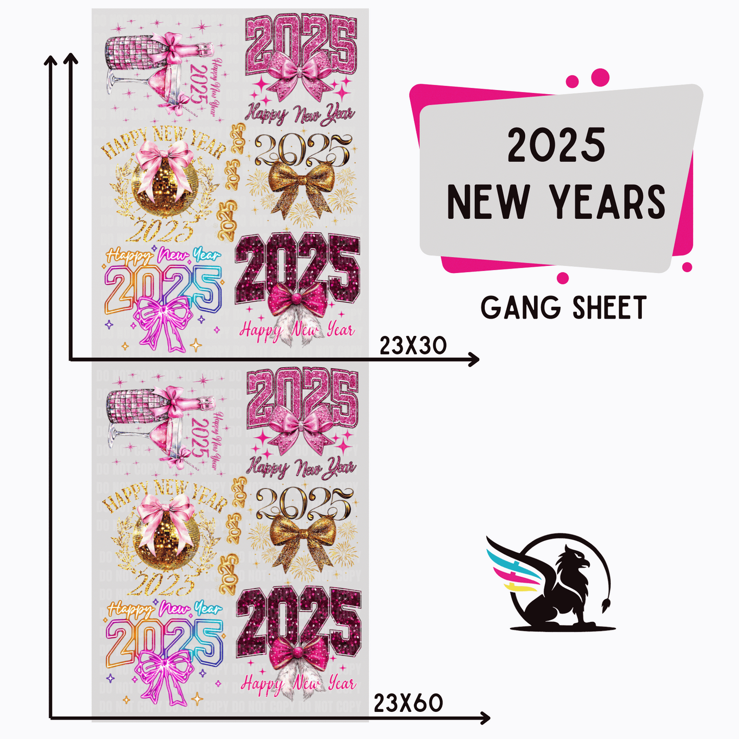 Premade Gang Sheet | 2025 New Years