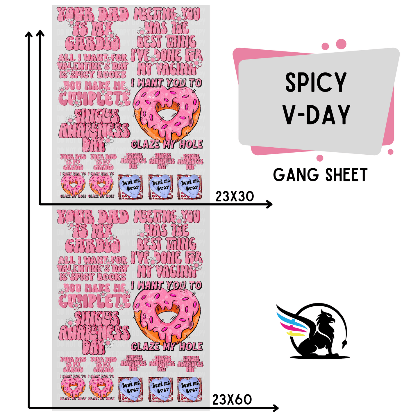 Premade Gang Sheet | Spicy Valentines Day