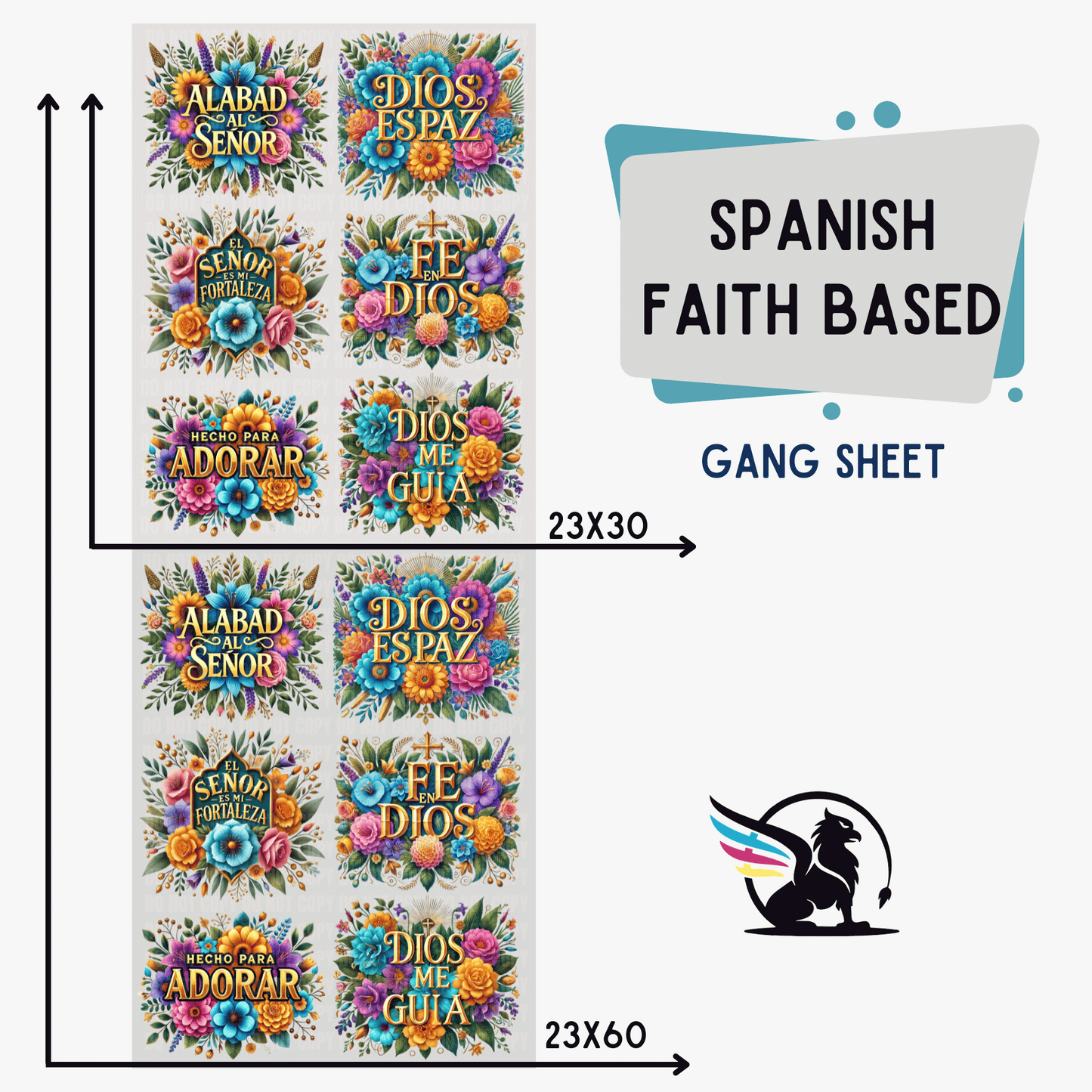 Premade Gang Sheet | Spanish Faith Based