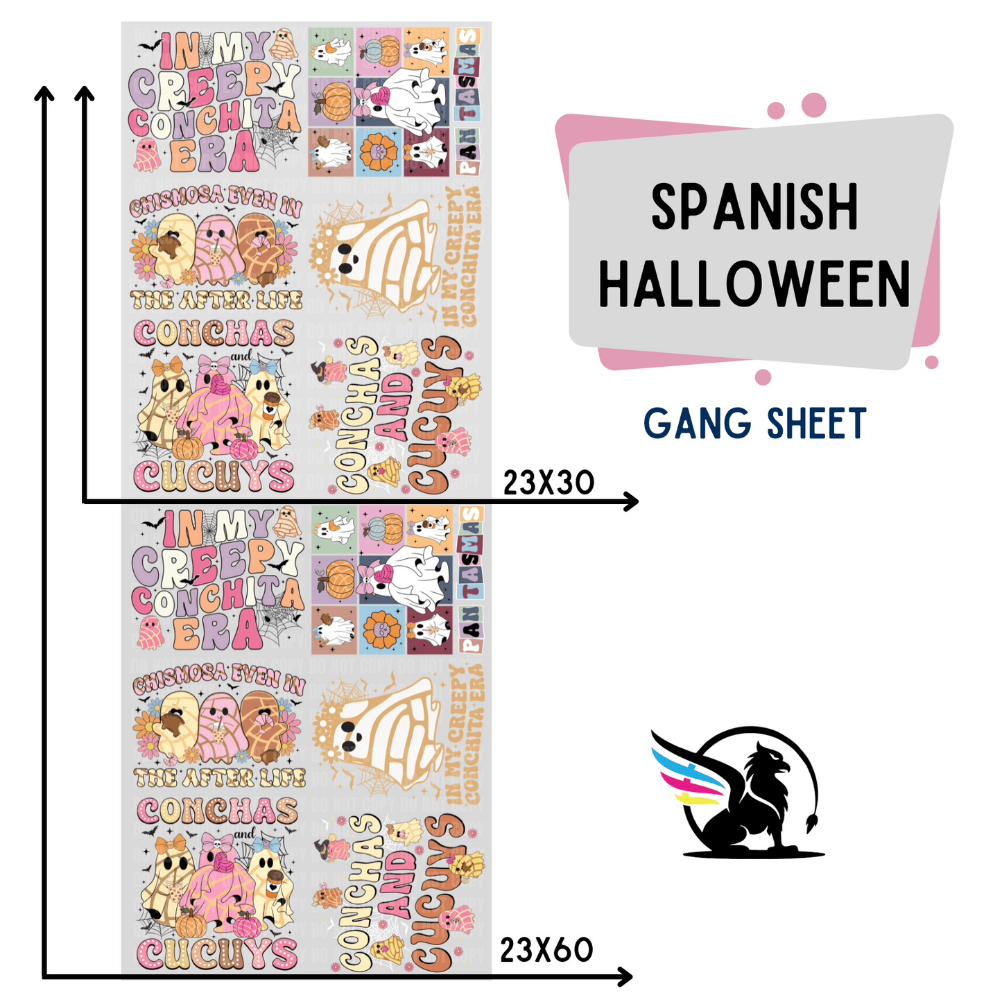 Premade Gang Sheet | Spanish Halloween