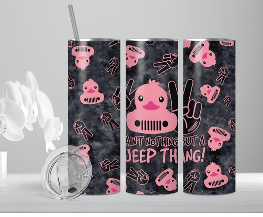 Pink Jeep Thing | Sublimation Tumbler Transfer