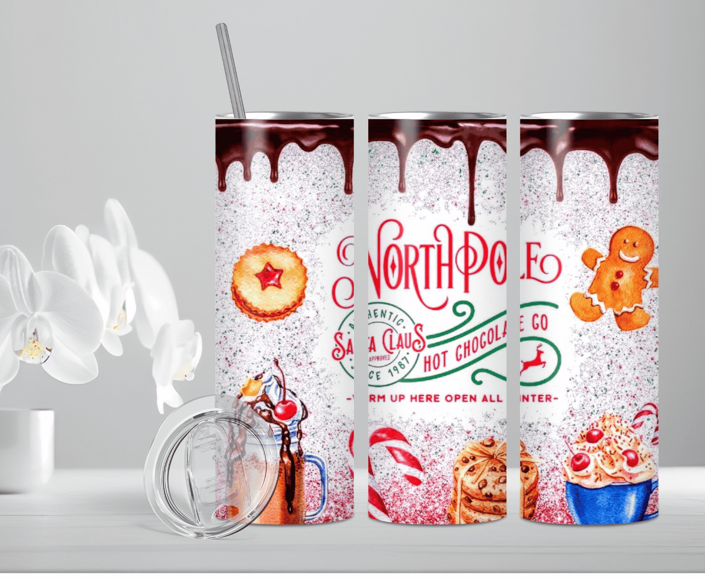 North Pole | Sublimation Tumbler Transfer