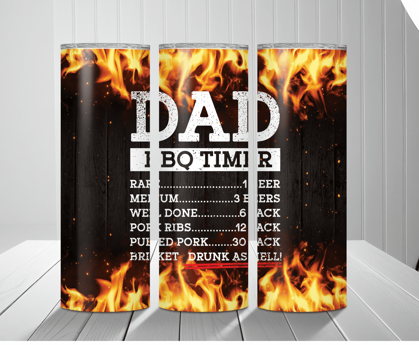 Dad BBQ Timer | Sublimation Tumbler Transfer