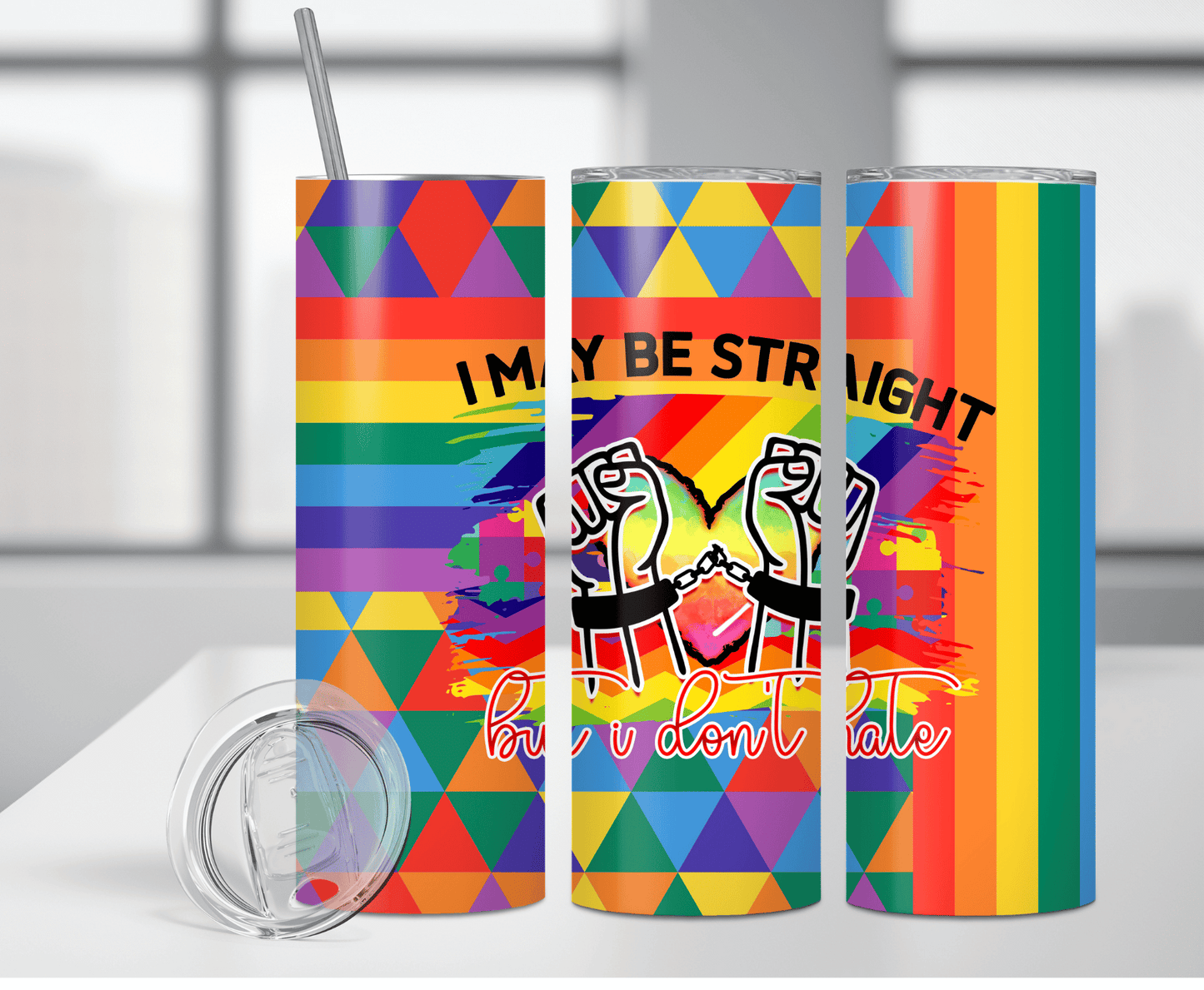 I May Be Straight | Sublimation Tumbler Transfer