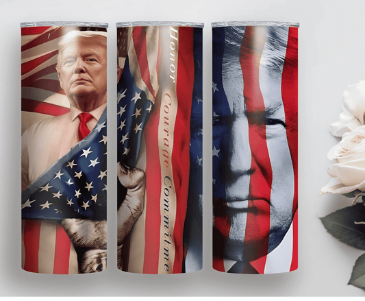 Trump Flag | Sublimation Tumbler Transfer