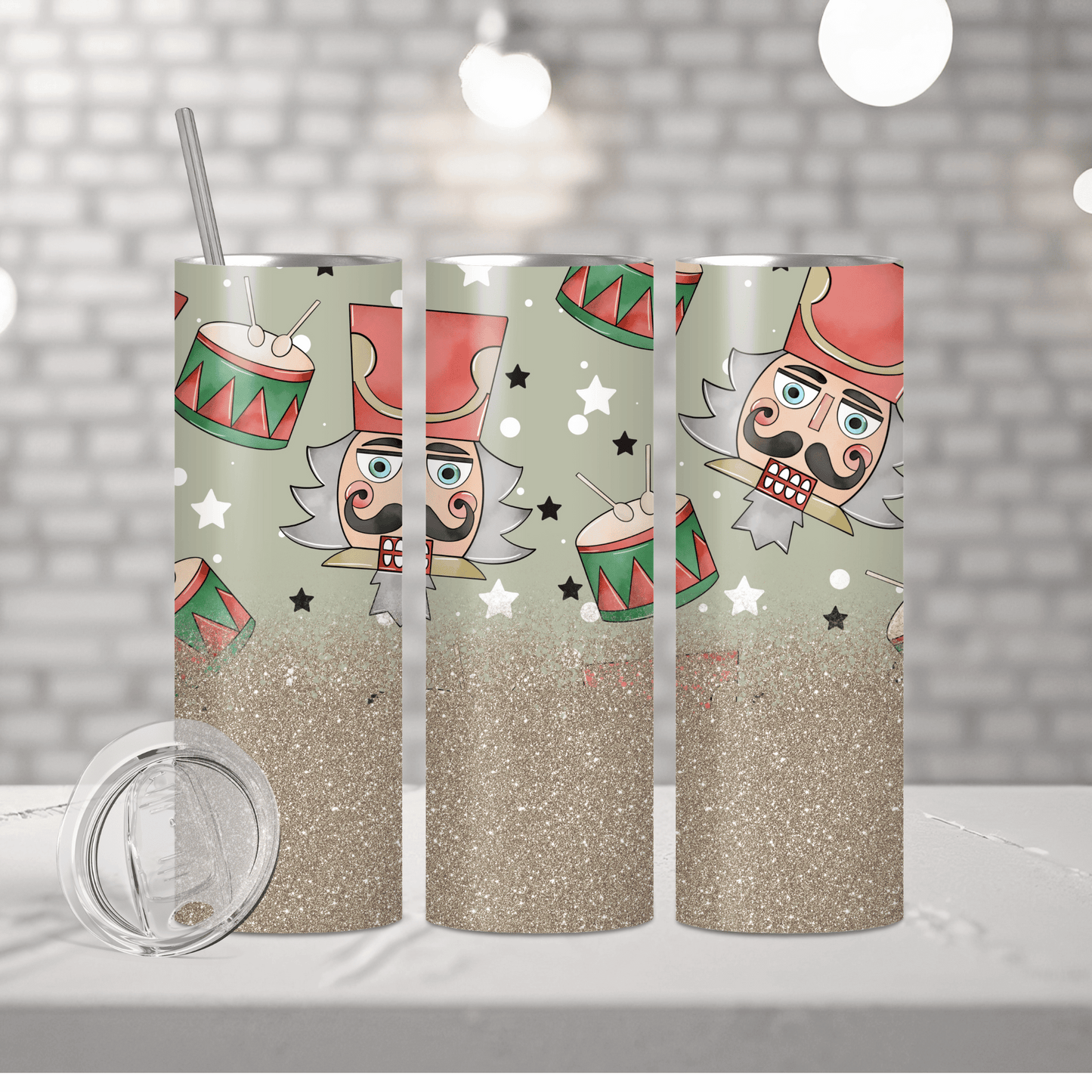 Christmas Nutcracker Glitter | Sublimation Tumbler Transfer