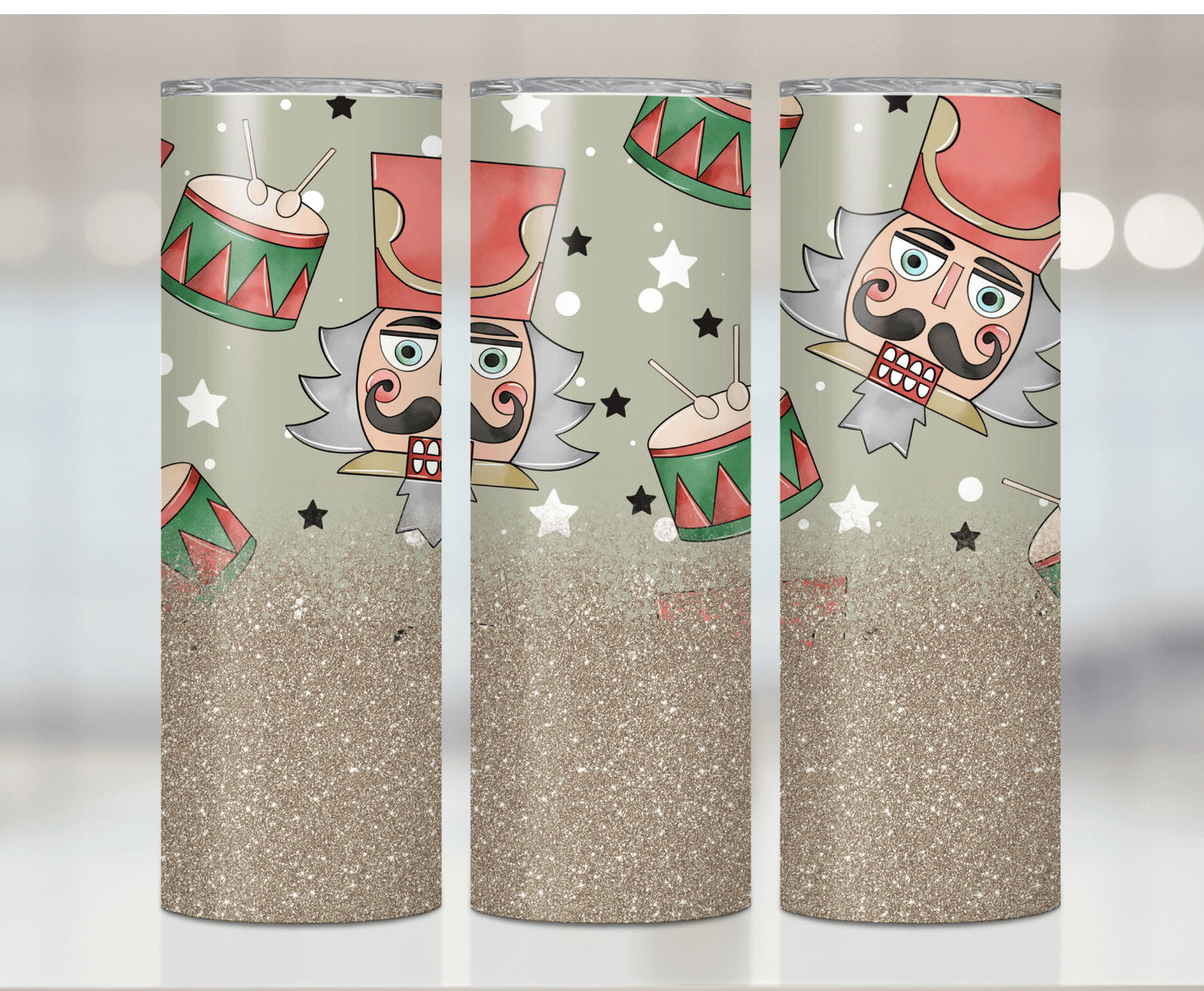 Christmas Nutcracker Glitter | Sublimation Tumbler Transfer