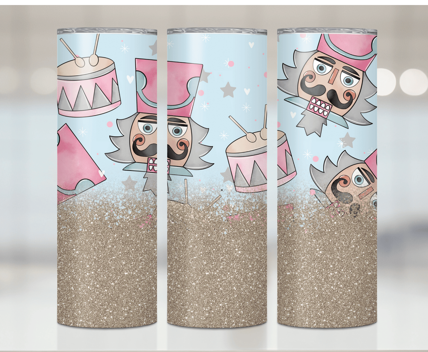 Pink Nutcracker Christmas  | Sublimation Tumbler Transfer