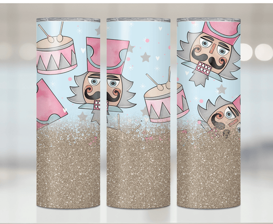 Pink Nutcracker Christmas  | Sublimation Tumbler Transfer