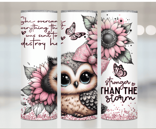 Owl Strong | Sublimation Tumbler Transfer