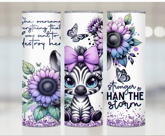 Zebra Strong | Sublimation Tumbler Transfer