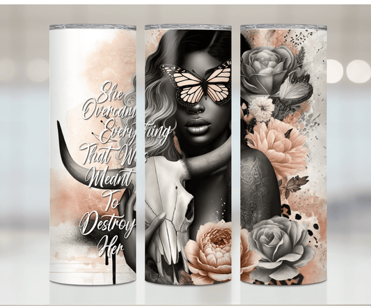 Motivational Woman | Sublimation Tumbler Transfer