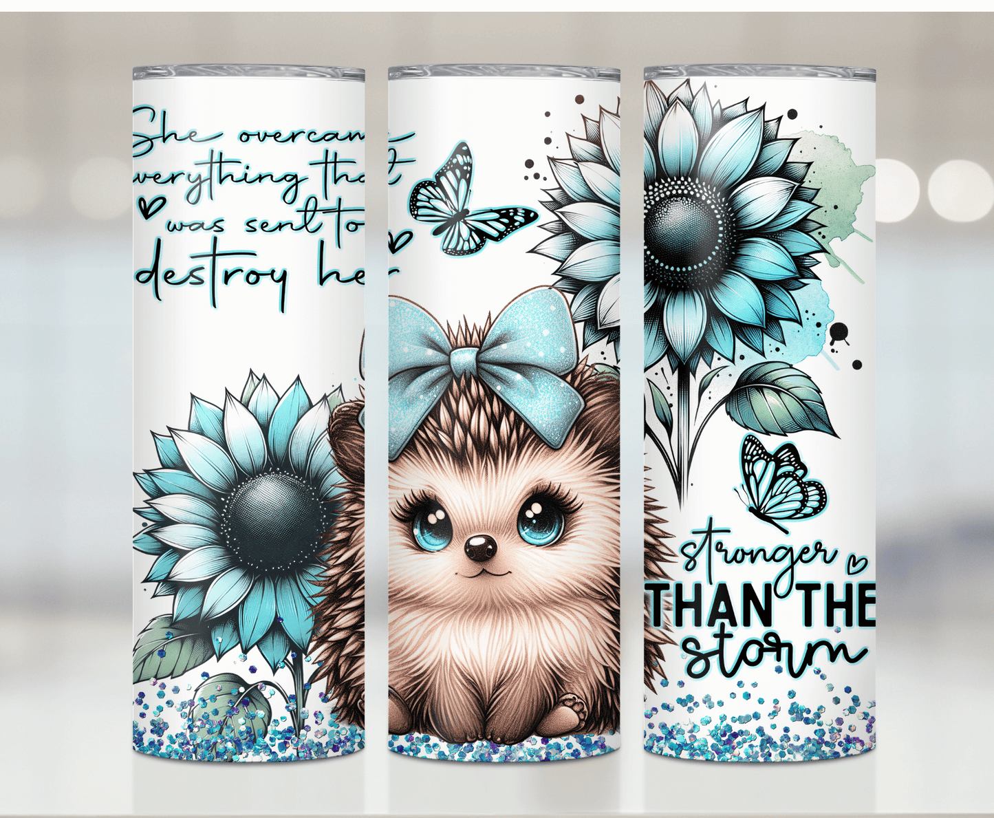 Hedgehog Strong | Sublimation Tumbler Transfer