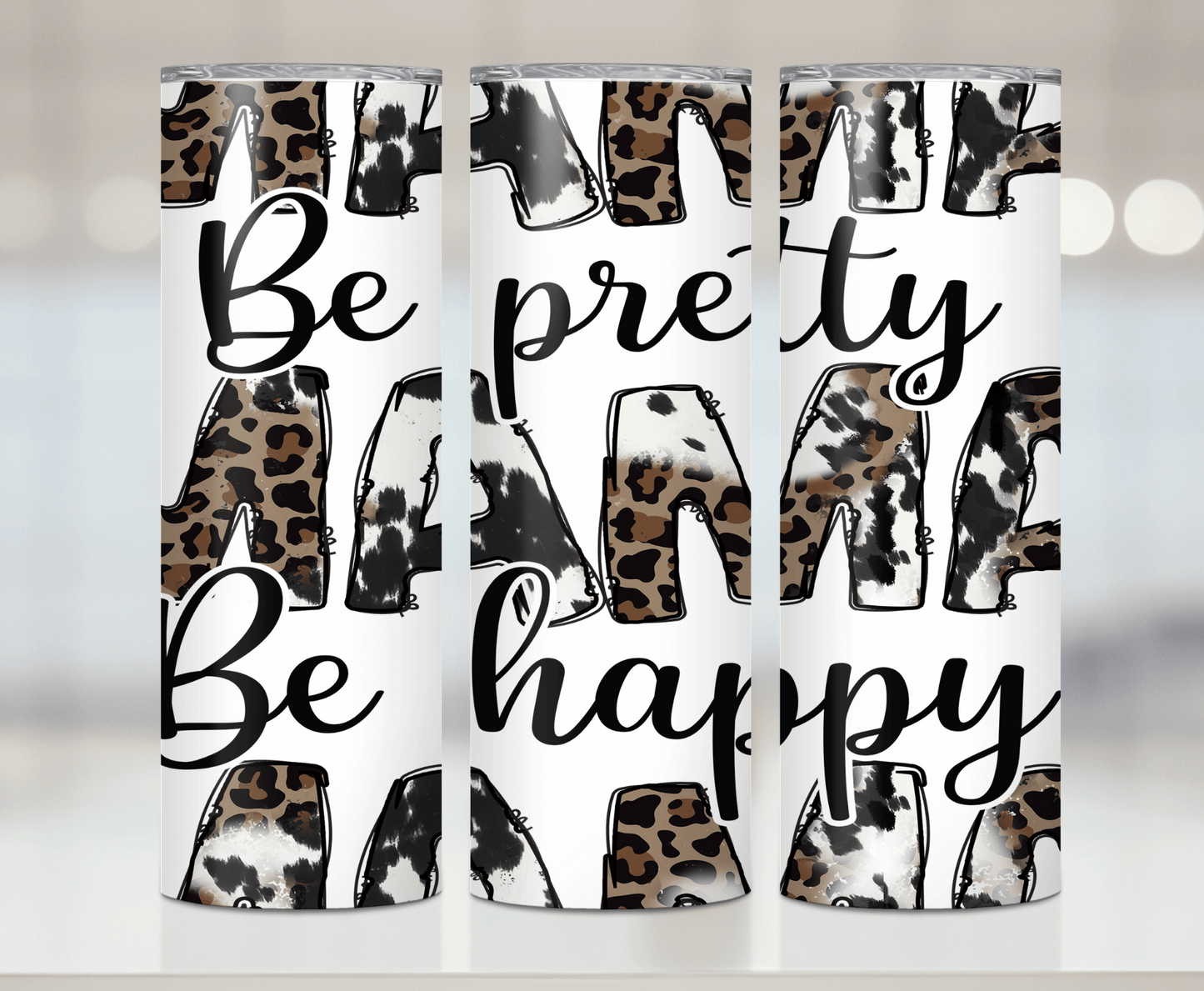 Be Happy Mama | Sublimation Tumbler Transfer