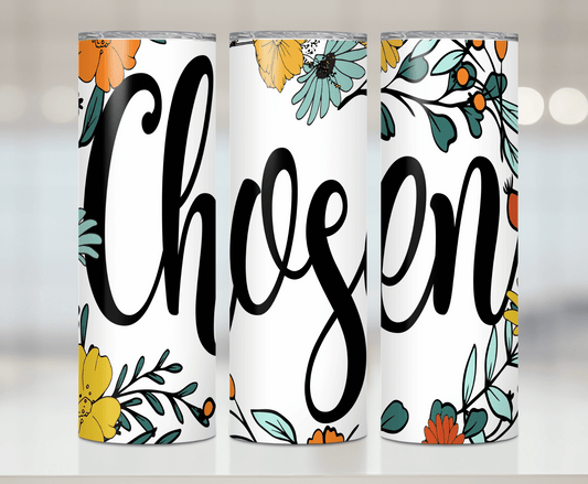 Floral Chosen | Sublimation Tumbler Transfer