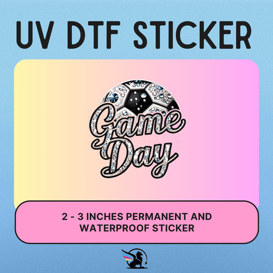 Game Day Soccer Bling | UV DTF STICKER