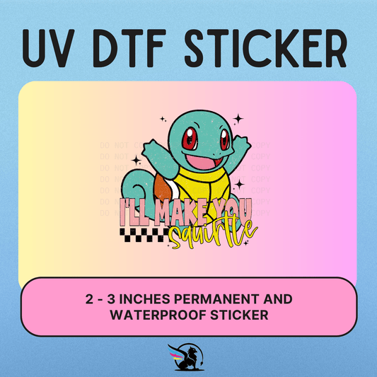 Squirtle | UV DTF STICKER