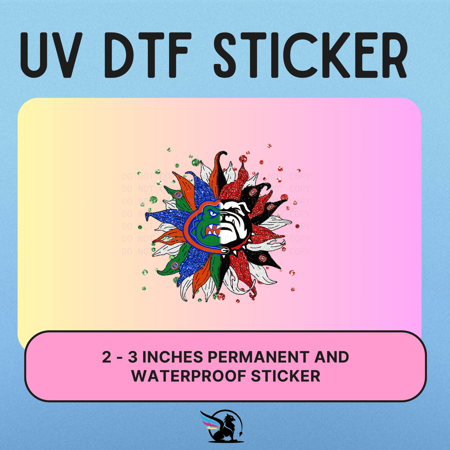 FL vs GA | UV DTF STICKER