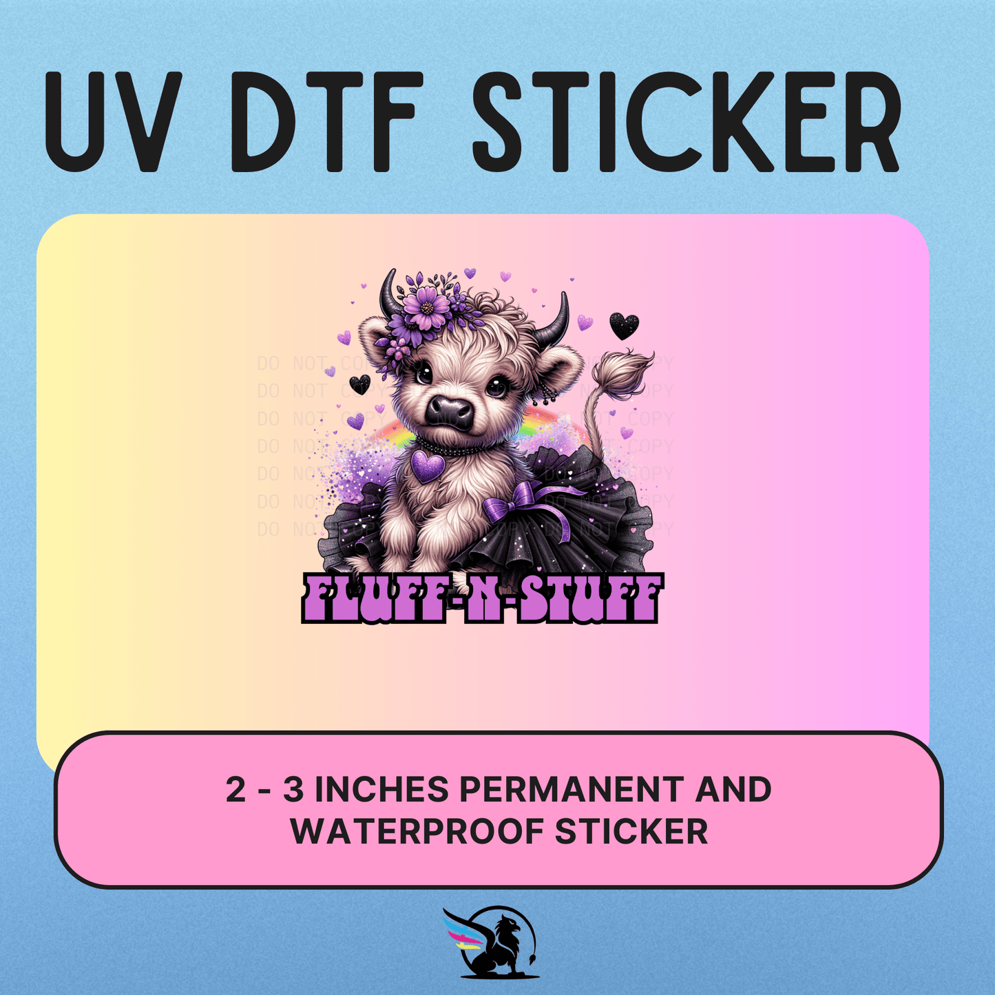 Fluff And Stuff| UV DTF STICKER