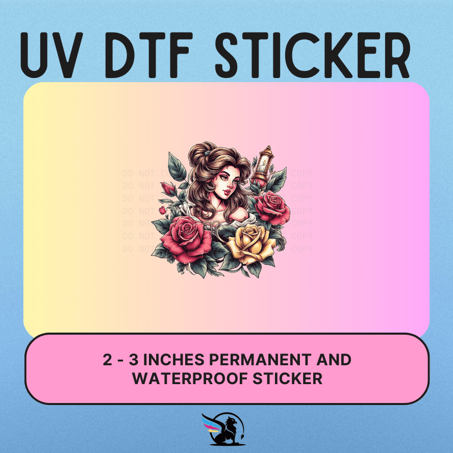 Reading Princess | UV DTF STICKER