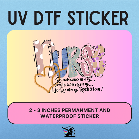 Nurse Rockstar | UV DTF STICKER