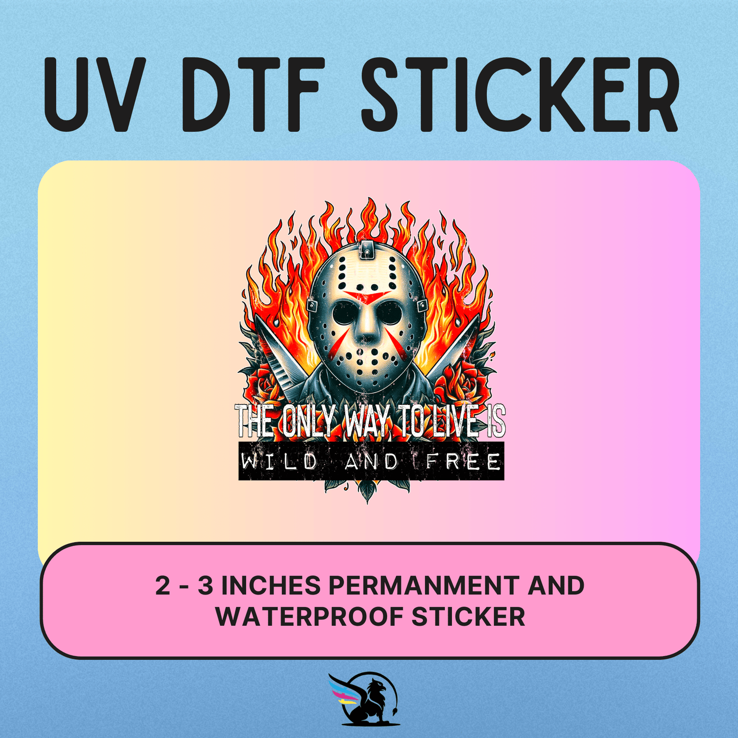 Wild & Free | UV DTF STICKER