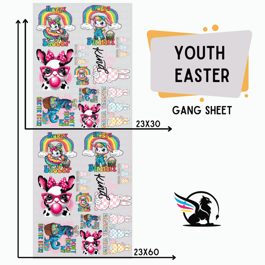 Premade Gang Sheet | Youth Easter