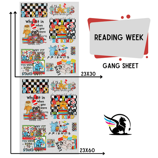 Premade Gang Sheet | Reading Week