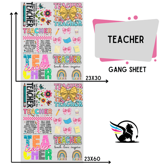 Premade Gang Sheet | Teacher