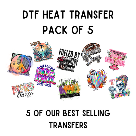 DTF Transfers Pack Of 5