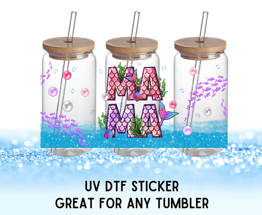 UV DTF Sticker | Mama Mermaid