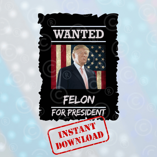 Wanted Felon | Digital Download